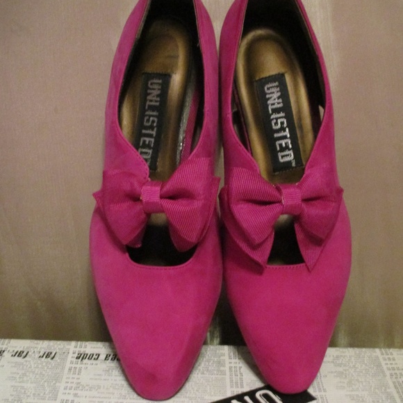 FUCHSIA/PINK SUEDE FLAT - NWOT - Picture 3 of 7